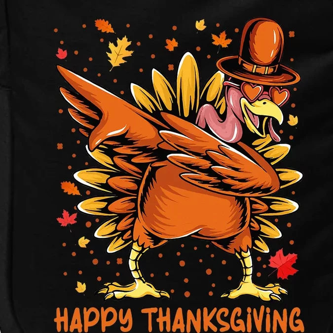 Happy Thanksgiving Dabbing Turkey Day Pilgrim Impact Tech Backpack