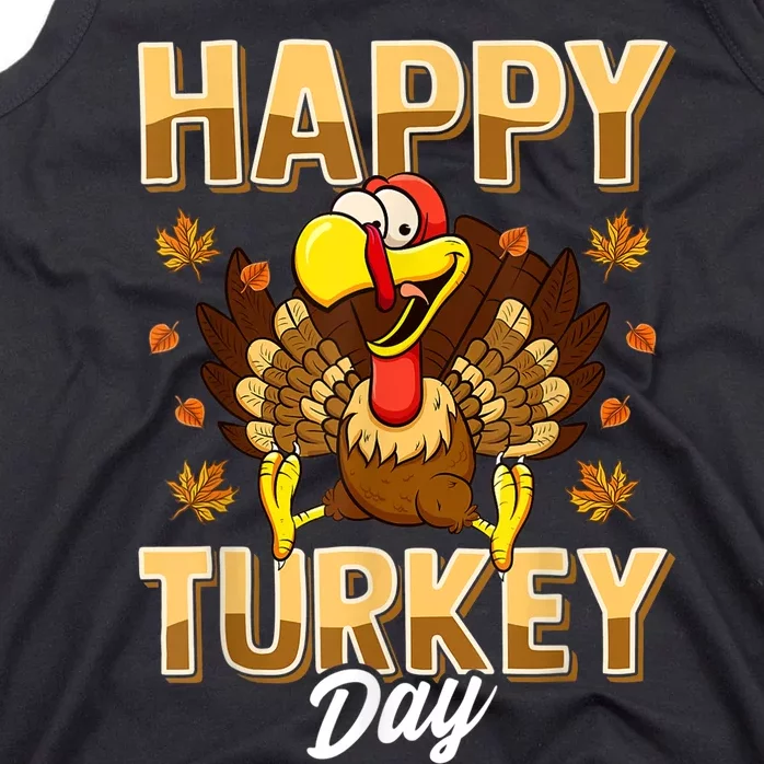 Happy Turkey Day Shirt Thanksgiving Day Holiday Gift Tank Top