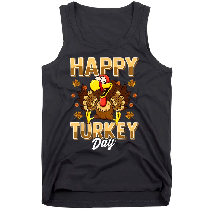 Happy Turkey Day Shirt Thanksgiving Day Holiday Gift Tank Top