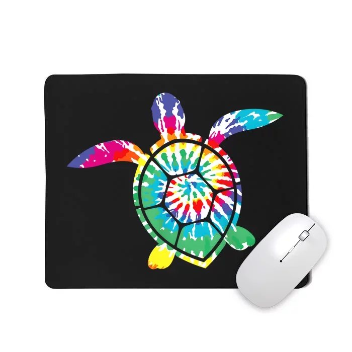 Hawaiian Tie Dye Sea Turtle Cute Sea Turtle Lover Men Women Mousepad