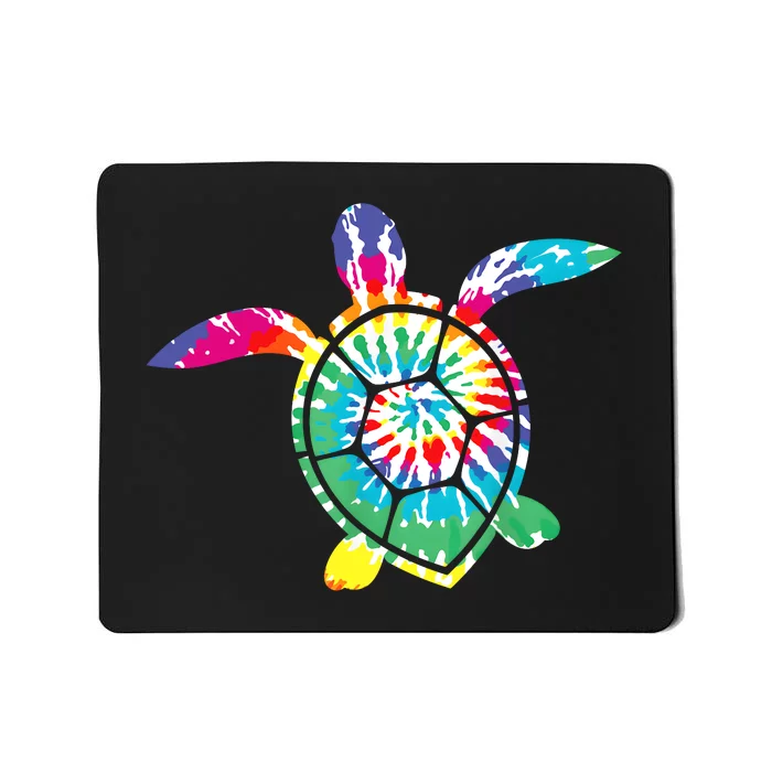 Hawaiian Tie Dye Sea Turtle Cute Sea Turtle Lover Men Women Mousepad