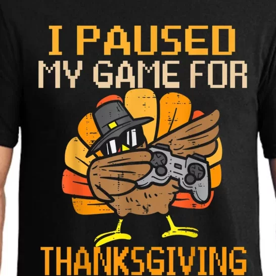 Happy Thanksgiving Dabbing Gamer Turkey Gift Pajama Set