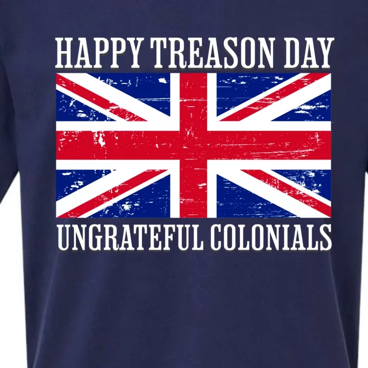 Happy Treason Day Ungrateful Colonials Sueded Cloud Jersey T-Shirt