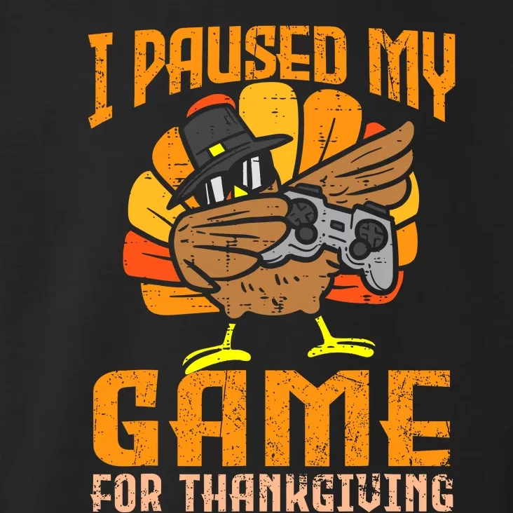 Happy Thanksgiving Dabbing Gamer Turkey Toddler Hoodie