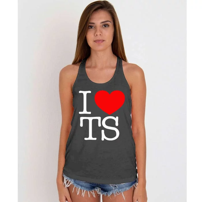 Heart-shaped TS Design Women's Knotted Racerback Tank