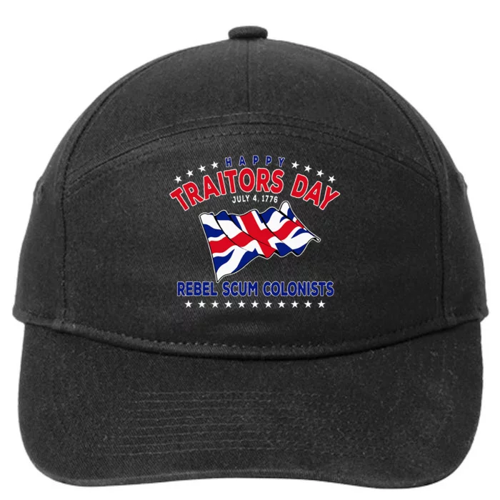 Happy Traitors Day (Humorous Independence Day) 7-Panel Snapback Hat