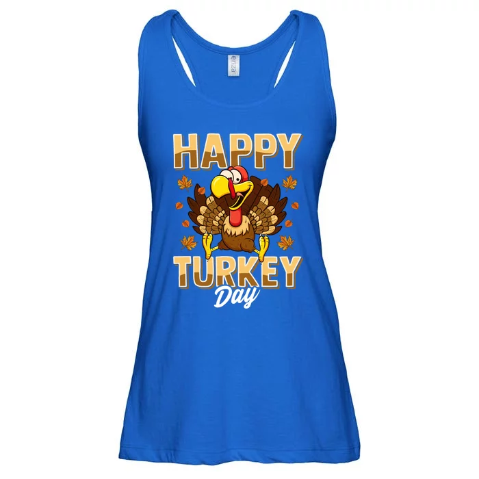 Happy Turkey Day Gift Thanksgiving Day Gift Holiday Gift Ladies Essential Flowy Tank