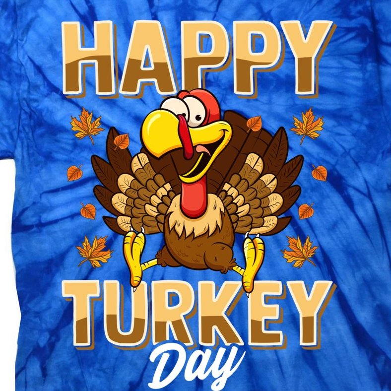 Happy Turkey Day Gift Thanksgiving Day Gift Holiday Gift Tie-Dye T-Shirt