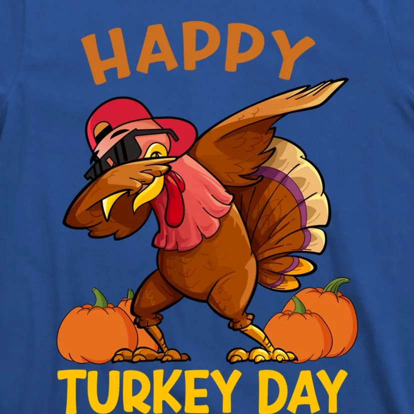 Happy Turkey Day Dabbing Turkey Thanksgiving Day Gift T-Shirt