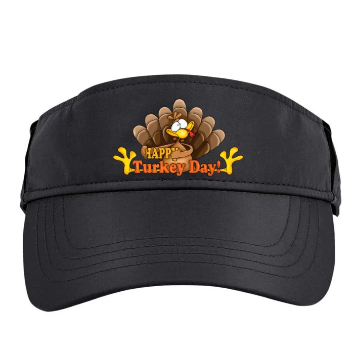 Happy Turkey Day Funny Thanksgiving Adult Drive Performance Visor