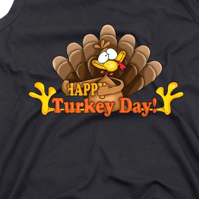 Happy Turkey Day Funny Thanksgiving Tank Top