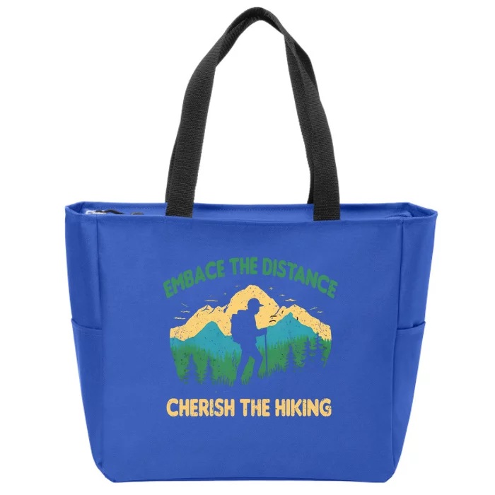 Hiking Through Distance Gift Zip Tote Bag