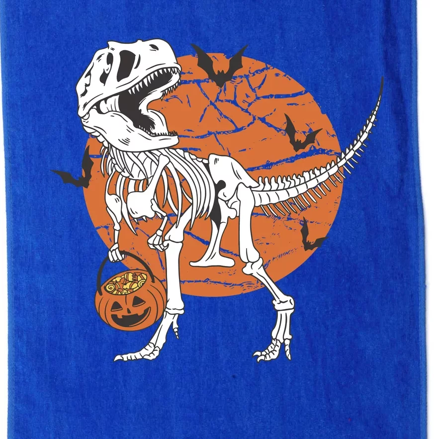 Halloween TRex Dinosaur Skeleton Platinum Collection Golf Towel