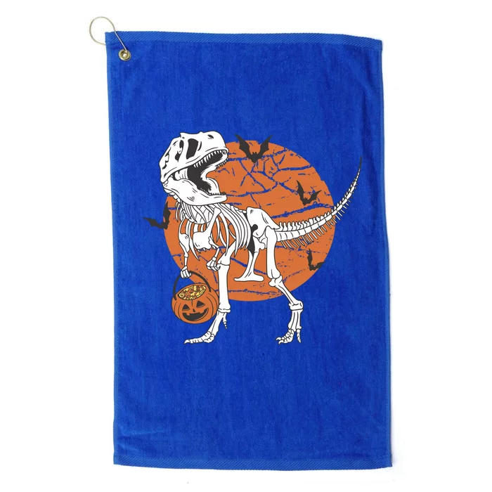 Halloween TRex Dinosaur Skeleton Platinum Collection Golf Towel