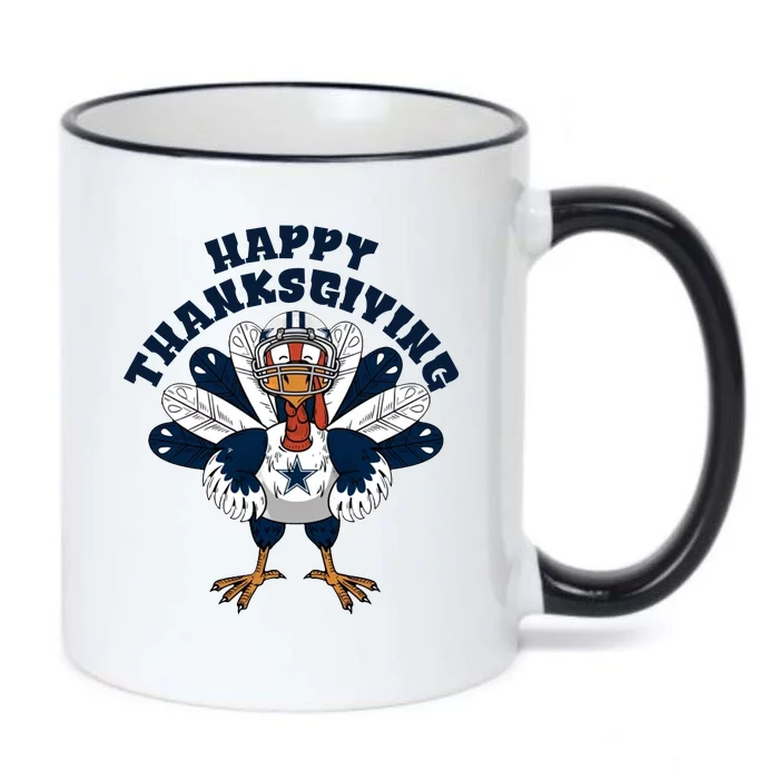 Happy Thanksgiving Dallas Cowboys Turkey Black Color Changing Mug