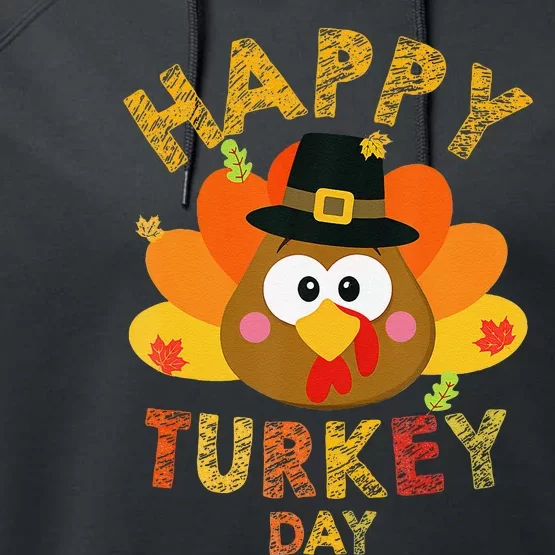 Happy Turkey Day 2024 Autumn Fall Thanksgiving Family Performance Fleece Hoodie