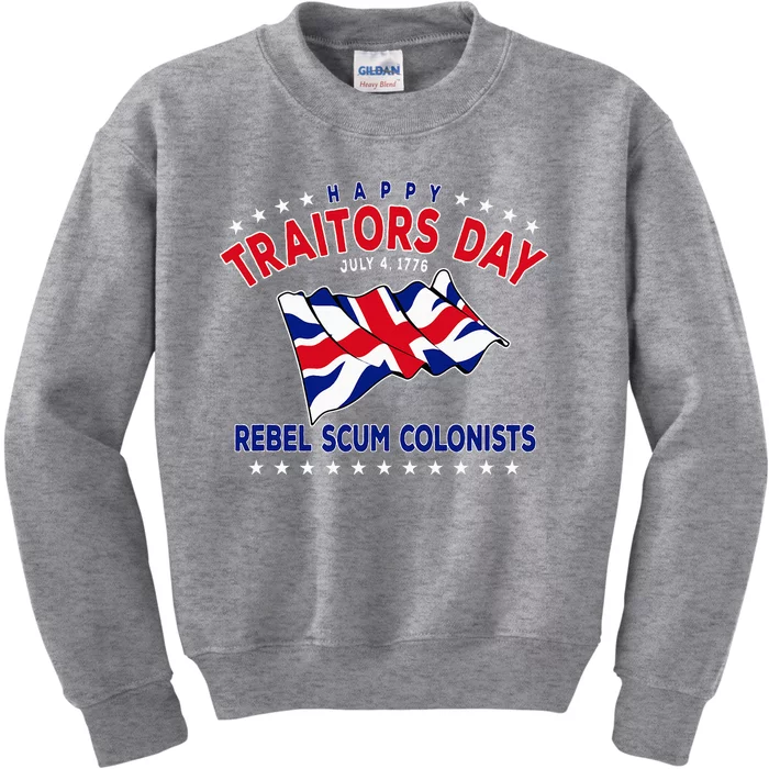 Happy Traitors Day Kids Sweatshirt