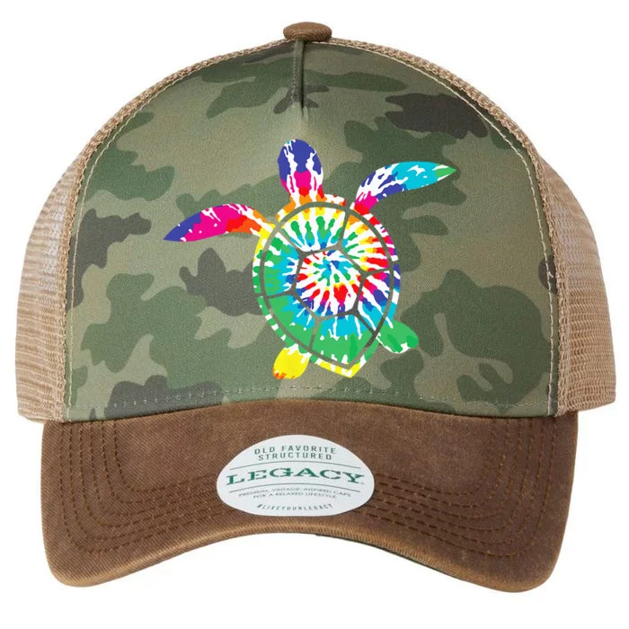 Hawaiian Tie Dye Sea Turtle Cute Sea Turtle Lover Legacy Tie Dye Trucker Hat