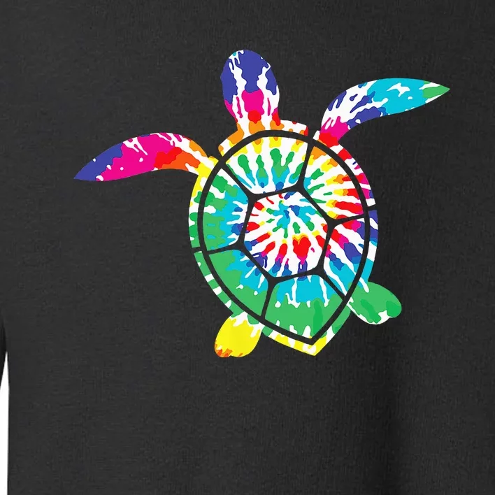 Hawaiian Tie Dye Sea Turtle Cute Sea Turtle Lover Toddler Sweatshirt