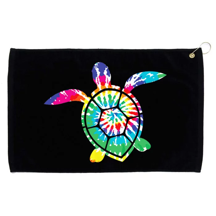 Hawaiian Tie Dye Sea Turtle Cute Sea Turtle Lover Grommeted Golf Towel