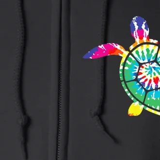 Hawaiian Tie Dye Sea Turtle Cute Sea Turtle Lover Full Zip Hoodie