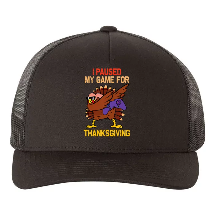 Happy Thanksgiving Dabbing Gamer Turkey Yupoong Adult 5-Panel Trucker Hat