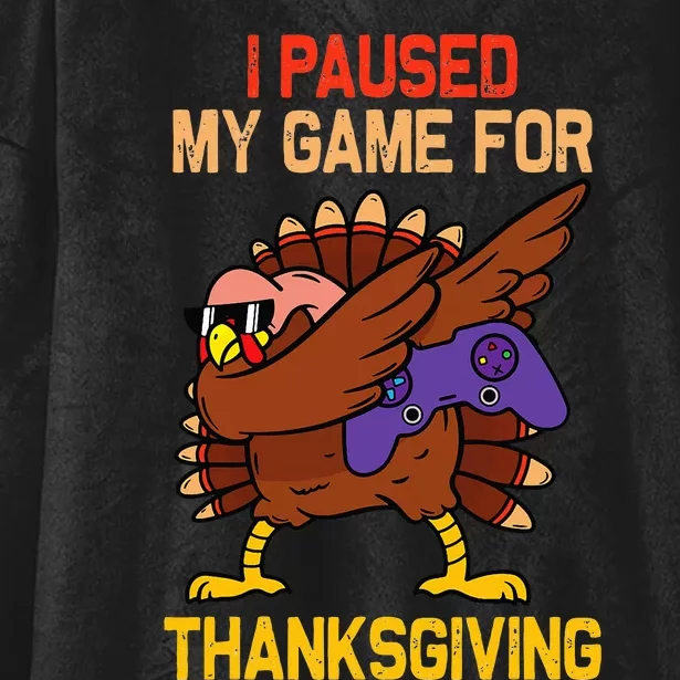 Happy Thanksgiving Dabbing Gamer Turkey Hooded Wearable Blanket