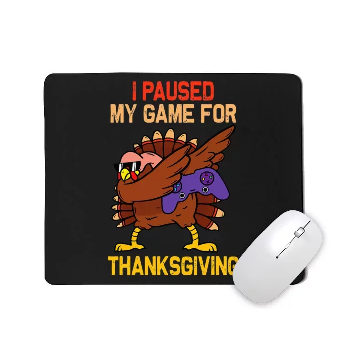 Happy Thanksgiving Dabbing Gamer Turkey Mousepad