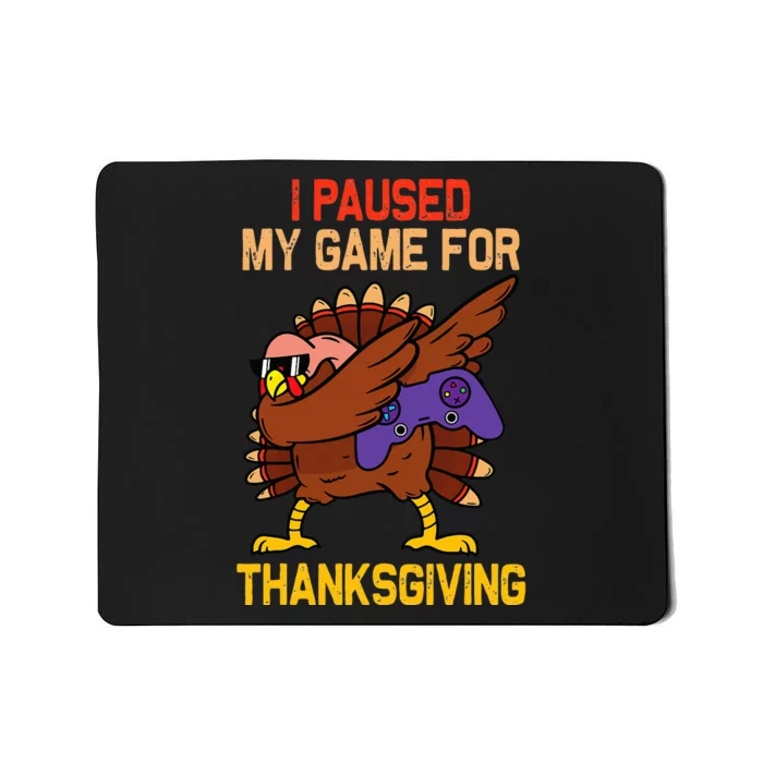 Happy Thanksgiving Dabbing Gamer Turkey Mousepad