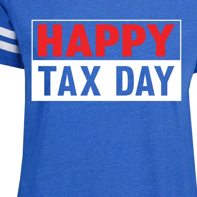 Happy Tax Day T Design Enza Ladies Jersey Football T-Shirt