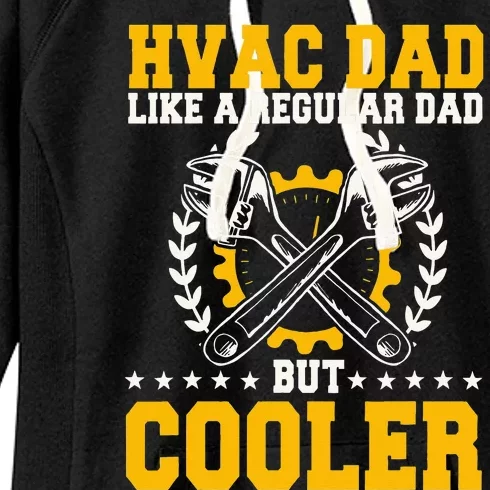 HVAC Technician Dad Mechanic Work Tech Service Fathers Day Women's Fleece Hoodie