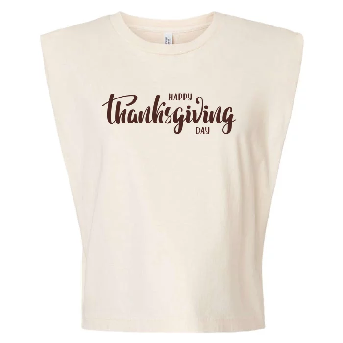 Happy Thanksgiving Day Holiday Garment-Dyed Women's Muscle Tee