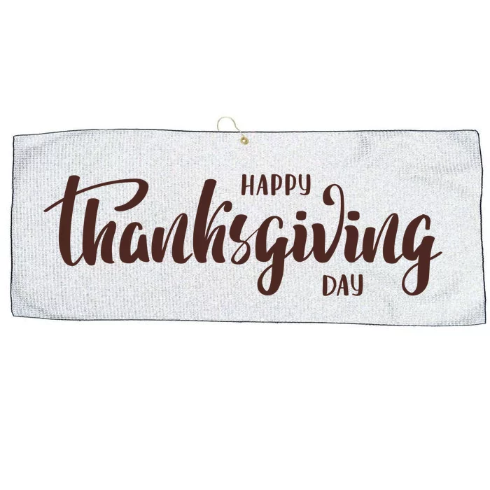 Happy Thanksgiving Day Holiday Large Microfiber Waffle Golf Towel