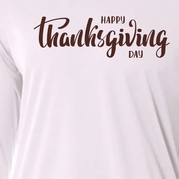 Happy Thanksgiving Day Holiday Cooling Performance Long Sleeve Crew