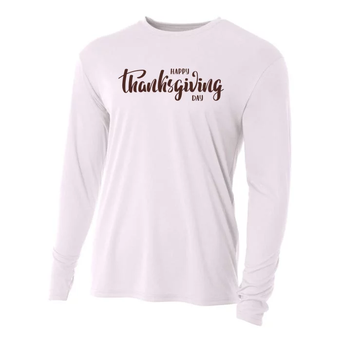 Happy Thanksgiving Day Holiday Cooling Performance Long Sleeve Crew