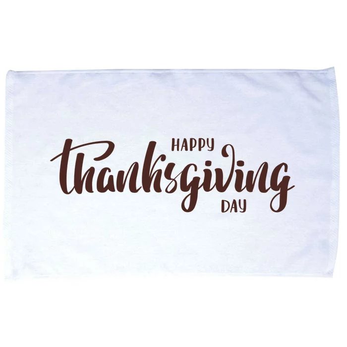 Happy Thanksgiving Day Holiday Microfiber Hand Towel