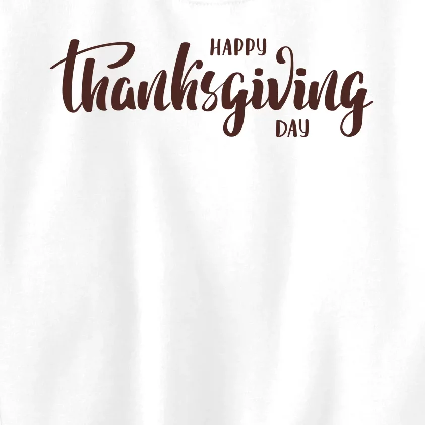 Happy Thanksgiving Day Holiday Kids Sweatshirt