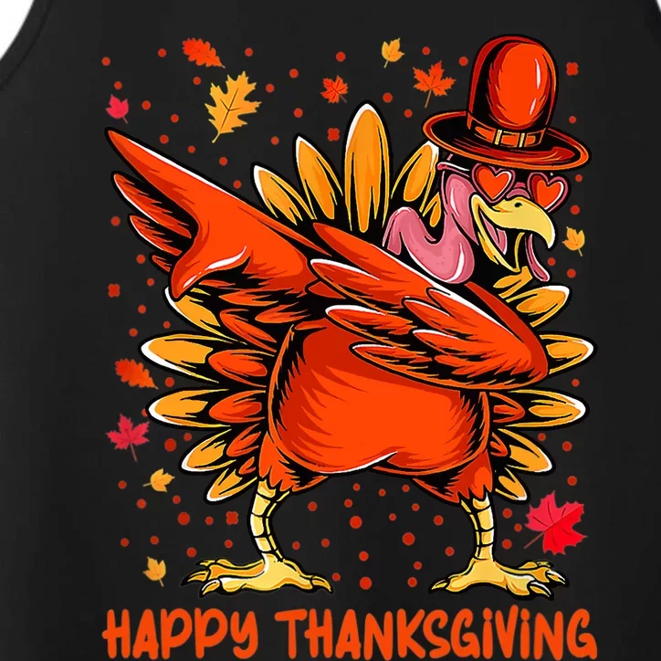 Happy Turkey Day Shirt Cute Little Pilgrim Gift Thanksgiving Performance Tank