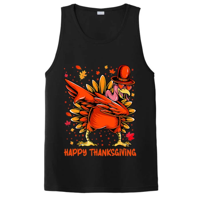 Happy Turkey Day Shirt Cute Little Pilgrim Gift Thanksgiving Performance Tank