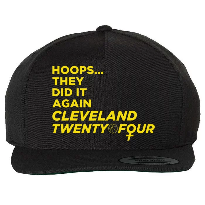 Hoops They Did It Again Cleveland Twenty Four Wool Snapback Cap