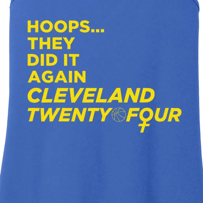 Hoops They Did It Again Cleveland Twenty Four Ladies Essential Tank