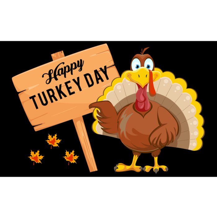 Happy Turkey Day Funny Thanksgiving Family Graphic Bumper Sticker