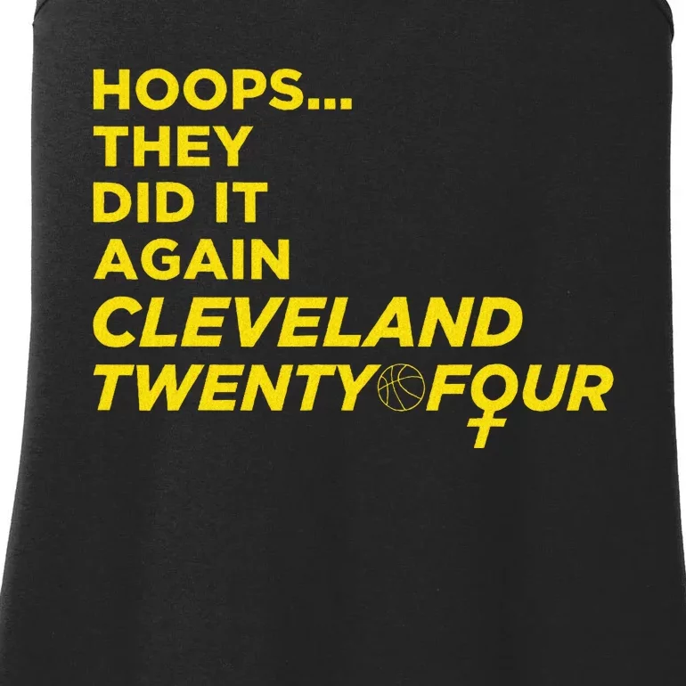 Hoops They Did It Again Cleveland Twenty Four Ladies Essential Tank