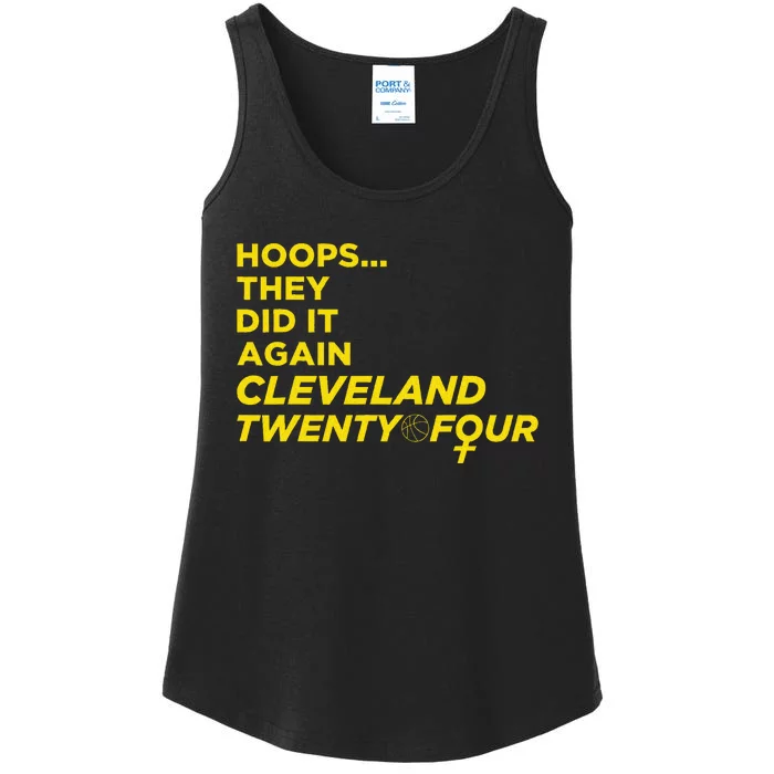 Hoops They Did It Again Cleveland Twenty Four Ladies Essential Tank