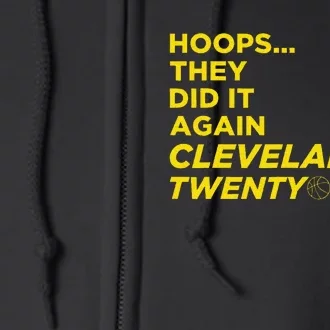 Hoops They Did It Again Cleveland Twenty Four Full Zip Hoodie