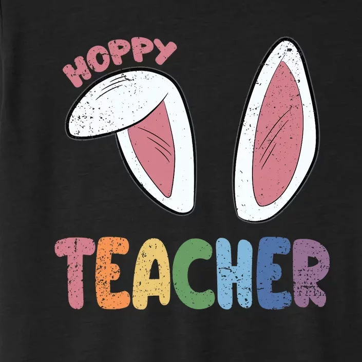 Hoppy Teacher Easter Cute Rabbit Spring ChromaSoft Performance T-Shirt