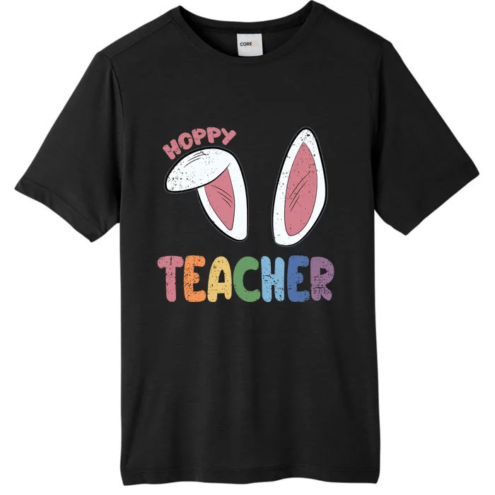 Hoppy Teacher Easter Cute Rabbit Spring ChromaSoft Performance T-Shirt