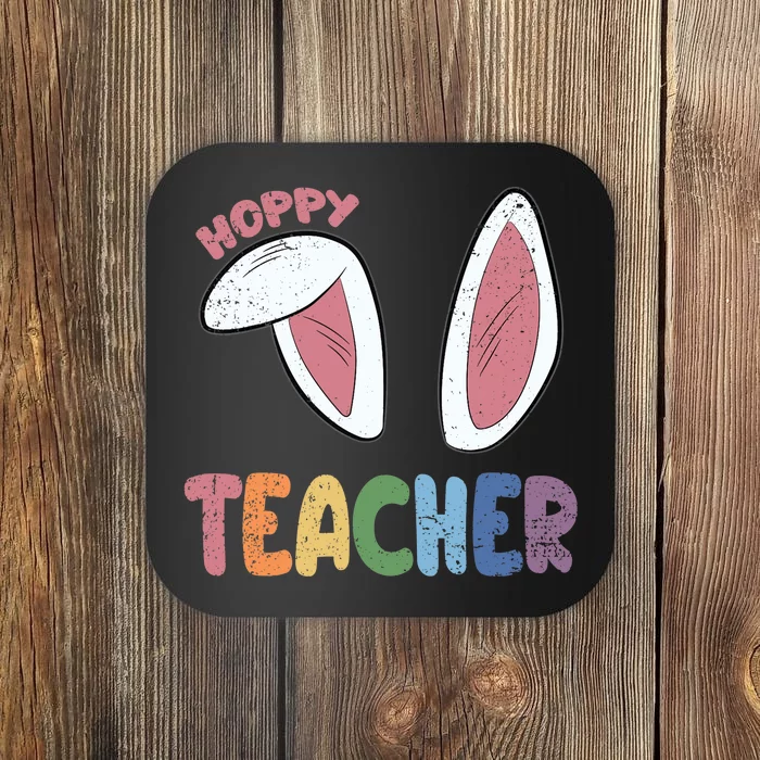 Hoppy Teacher Easter Cute Rabbit Spring Coaster