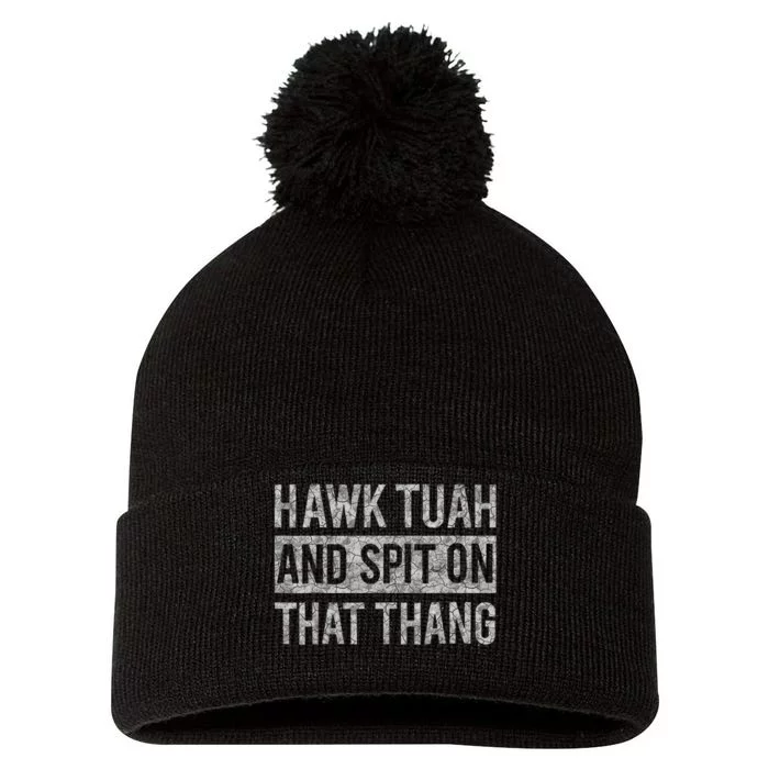 Hawk Tush Election Humor Parody Pom Pom 12in Knit Beanie