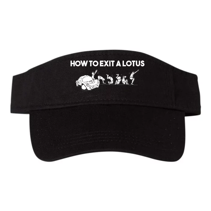 How To Exit A Lotus Racing Car Funny Joke Autocross Drag Gift Valucap Bio-Washed Visor